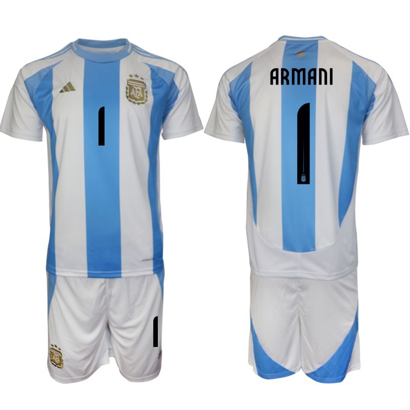 Men 2024-2025 Season Argentina home white 1 Soccer Jersey